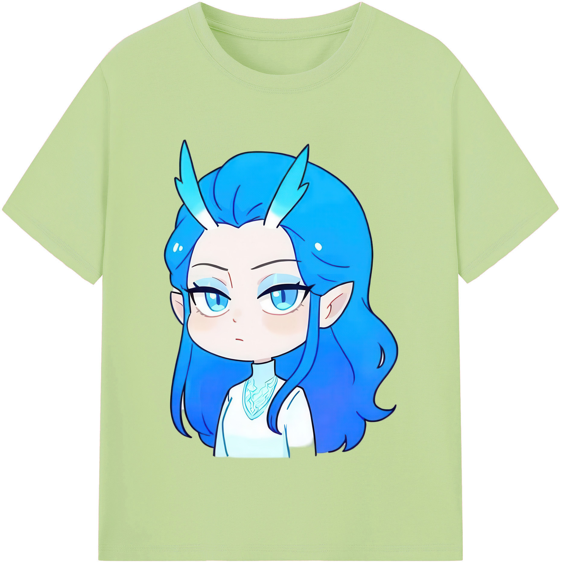 （画像用） Ne Zha 2 ナタ 魔童の大暴れ 綿100％半袖Tシャツ（フロントプリント）